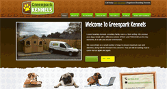 Desktop Screenshot of greenparkkennels.com