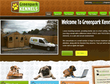 Tablet Screenshot of greenparkkennels.com